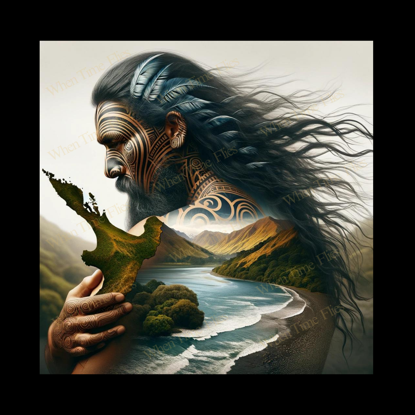 Māori Ceramic Tile Art - 50